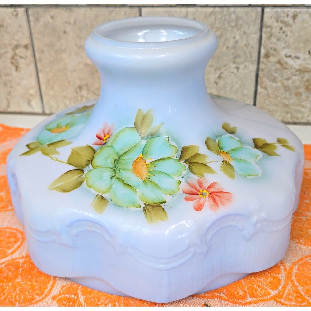 Beautiful Hand Painted Lamp Shape. 10x10in H7